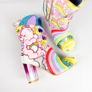 Irregular Choice Full of Cheer Boots | Care Bears Rainbow Heels | Size 39 & 40